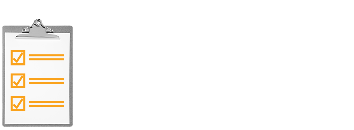 Clipboard with checkboxes.
