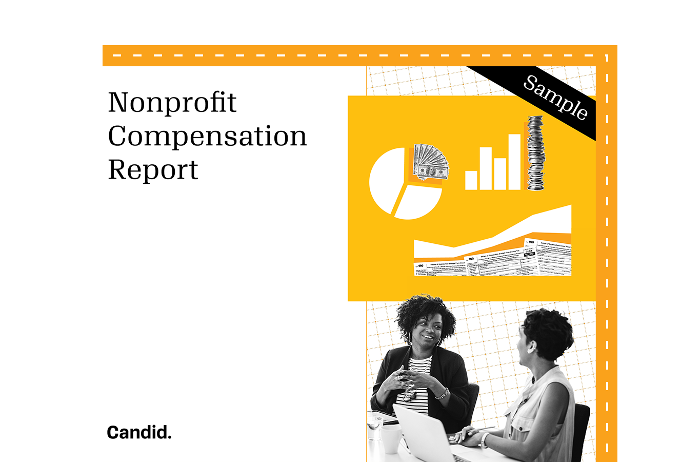 Cover of the nonprofit compensation report.